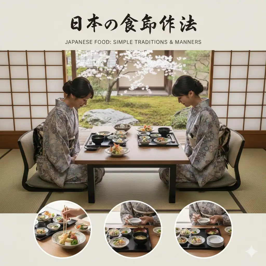 Custom in Japanese Food Traditions Manners